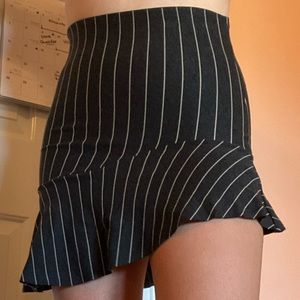 Zara Striped Pencil Skirt